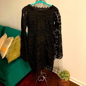 Black lace LS dress by Romeo & Juliet